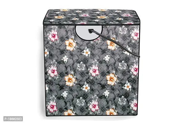 The Furnishing Tree Washing Machine Cover Floral Grey Compatible for GODREJ 8KG Semi-Automatic Top Loading WS EDGE PRO 80 5.0 PB3 MSWRD-thumb5