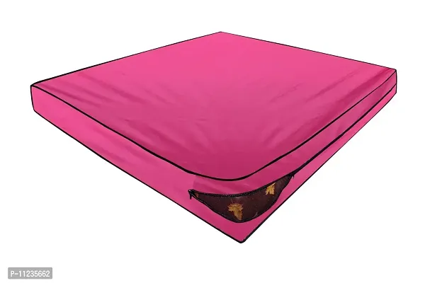 The Furnishing Tree Polyester Waterproof Medium Queen Size 60x75X5 inches (WxLxH) Zippered Mattress Cover Pink-thumb2