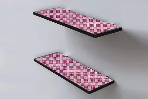 The Furnishing Tree PVC Kitchen/Wardrobe/Drawer Shelf mat Width 18 inches Length 5 Meter Roll Printed Magenta Color-thumb1