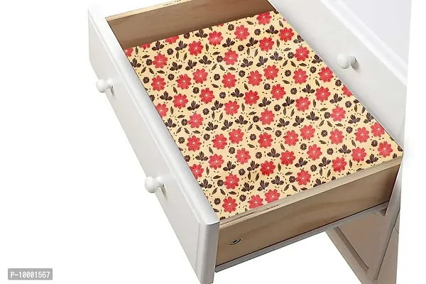 The Furnishing Tree PVC Kitchen/Wardrobe/Drawer Shelf mat Width 27 inches Length 5 Meter Roll Printed Multi Color