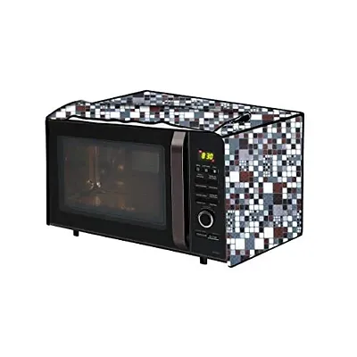 The Furnishing Tree Microwave Oven Cover for Whirlpool 30 L Convection Magicook Elite Abstract Pattern Grey