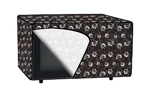 The Furnishing Tree Microwave Oven Cover for Samsung 28 L Convection MC28H5033CK/DP Floral Pattern Dark Brown-thumb4