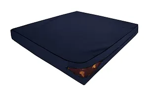 The Furnishing Tree Dust & Waterproof Single Size 36X72X8 inches (WxLxH) Zippered Mattress Cover Blue-thumb1