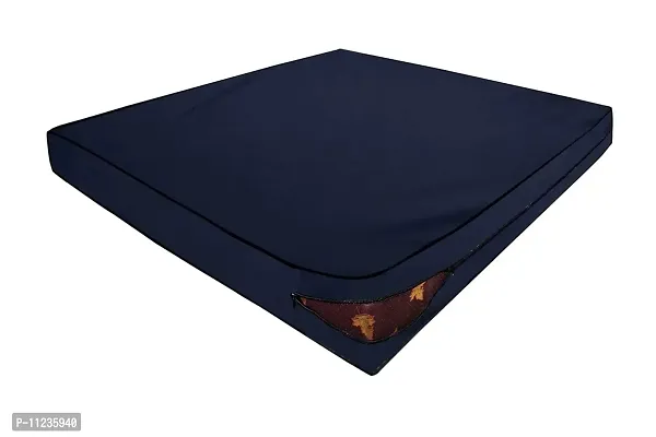 The Furnishing Tree Dust & Waterproof Single Size 36X72X8 inches (WxLxH) Zippered Mattress Cover Blue-thumb2