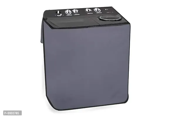 The Furnishing Tree Washing Machine Cover Made for LG 9 kg Semi-Automatic Top Loading P9040RGAZ Grey Color