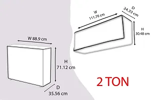 The Furnishing Tree AC Cover Indoor Unit for 2 ton Trellis Pattern Grey-thumb4