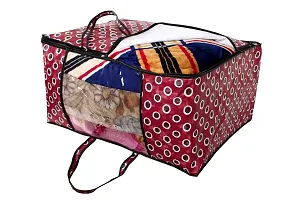 The Furnishing Tree Blanket Bag/Storage Bag/Quilt Bag Large Size Symmetric Pattern Red-thumb4