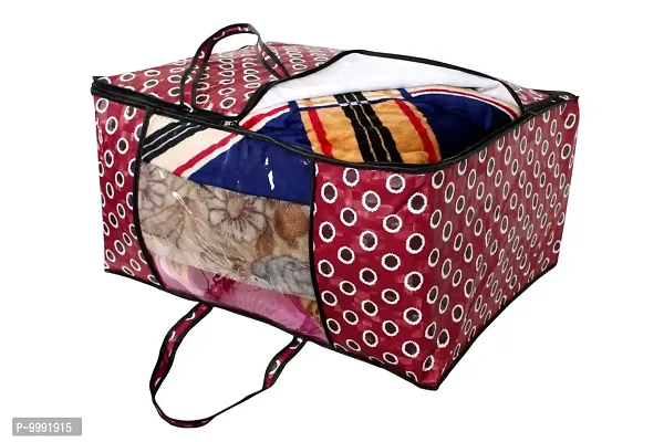 The Furnishing Tree Blanket Bag/Storage Bag/Quilt Bag Large Size Symmetric Pattern Red-thumb5