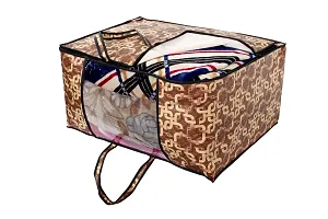 The Furnishing Tree Blanket Bag/Storage Bag/Quilt Bag Large Size Trellis Pattern Brown-thumb2