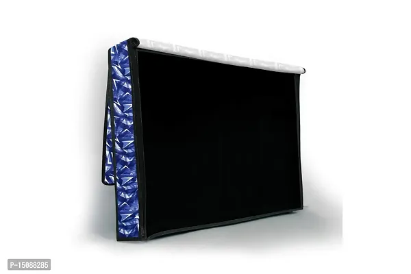 The Furnishing Tree Waterproof LED/LCD/Monitor TV Cover for All 24 Inch Models Frieze Pattern Blue-thumb4