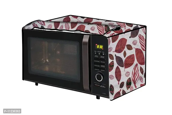 The Furnishing Tree Microwave Oven Cover for Samsung 23 L Grill MG23F301TCK Ditzy Pattern offwhite Base
