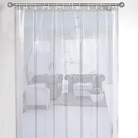 The Furnishing Tree 0.15mm PVC AC Transparent Curtain - (4.5 X 7 Ft) Or (54 X 84 Inches) Set of Two-thumb1