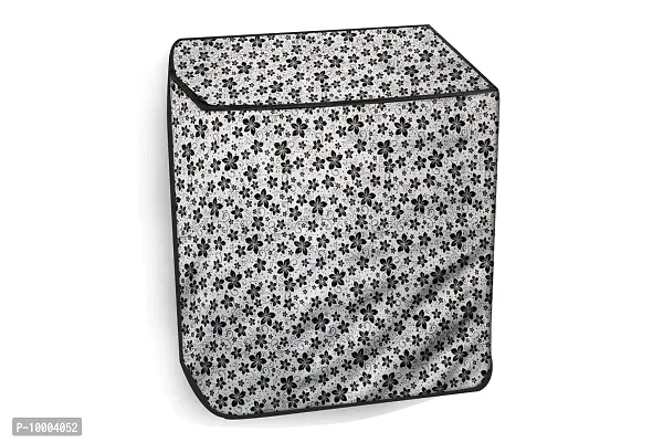 The Furnishing Tree Washing Machine Cover Floral pattern grey Compatible for Whirlpool 6.2Kg Semi-Automatic Top Loading Superb Atom-thumb0