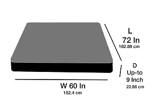 The Furnishing Tree Polyester Mattress Protector Waterproof Size WxL 72x78 Inches DoubleBed King Size Check Military-thumb3