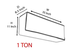 The Furnishing Tree Split AC Cover for Indoor and Outdoor units of 1 Ton waterproof Beige Colour-thumb4