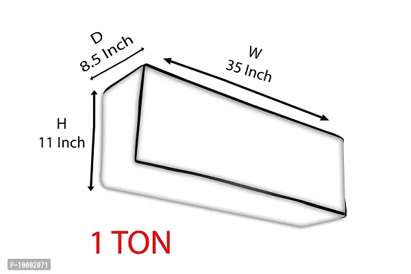 The Furnishing Tree Split AC Cover for Indoor and Outdoor units of 1 Ton waterproof Beige Colour-thumb5