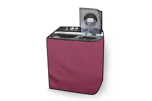 The Furnishing Tree Washing Machine Cover Made for LG 9 kg Semi-Automatic Top Loading P9040RGAZ Maroon Color-thumb2