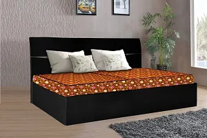 The Furnishing Tree Polyester Mattress Protector Waterproof Size WxL 36x72 inches Single Bed one Unit Floral Pattern Orange-thumb1