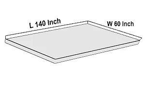 The Furnishing Tree Oval Shaped 4 to 6 Seater Transparent Table Cover WxL 54x78 inches 0.15 mm Thickness Without Lace-thumb3