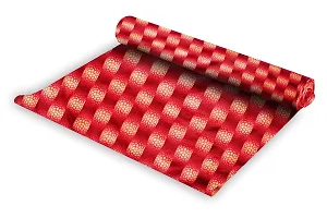 The Furnishing Tree PVC Kitchen/Wardrobe/Drawer Shelf Mat Width 27 Inches Length 5 Meter Roll Printed Red Color-thumb4