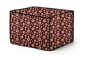 The Furnishing Tree Microwave Oven Cover for Samsung 23 L Grill MG23F301TCK Floral Pattern Coffee-thumb2