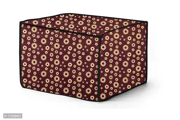 The Furnishing Tree Microwave Oven Cover for Samsung 23 L Grill MG23F301TCK Floral Pattern Coffee-thumb3