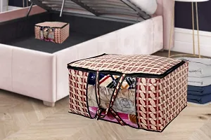 The Furnishing Tree Blanket Bag/Storage Bag/Quilt Bag Large Size Symmetric Pattern Beige-thumb2