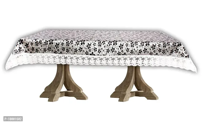 The Furnishing Tree Waterproof Square Shaped 4 Seater Printed Table Cover Size 54x54 inches with White Border Lace-thumb3