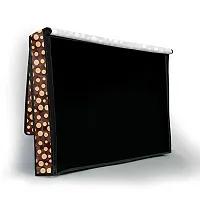 The Furnishing Tree Waterproof LED/LCD/Monitor TV Cover for All 24 Inch Models Polka dot Pattern Brown-thumb4