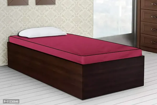 The Furnishing Tree Polyester Mattress Protector Waterproof Size WxL 72x75 Inches DoubleBed King Size Maroon Color-thumb2