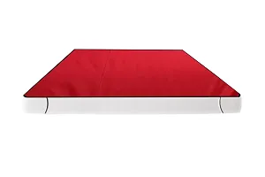 The Furnishing Tree Mattress Protector/Waterproof Bedsheet Size WxL 48x72 inches 4x6 Feet Single Bed Polyester Red-thumb4