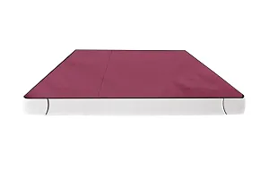 The Furnishing Tree Mattress Protector/Waterproof Bedsheet Size WxL 36x75 inches Single Bed one Unit Polyester Maroon-thumb2