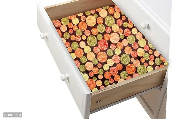 The Furnishing Tree PVC Kitchen/Wardrobe/Drawer Shelf mat Width 27 inches Length 5 Meter Roll Printed Pattern Multi Color