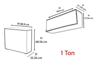 The Furnishing Tree AC Cover Set of Indoor and Outdoor Unit for 1 ton Sky Lite Color-thumb3