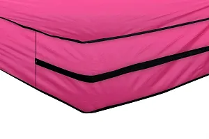 The Furnishing Tree Polyester Waterproof Medium Queen Size 60x75X5 inches (WxLxH) Zippered Mattress Cover Pink-thumb4