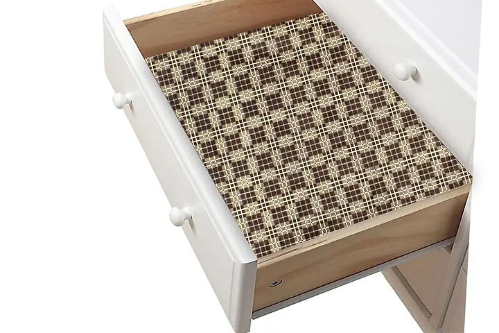 The Furnishing Tree PVC Kitchen/Wardrobe/Drawer Shelf mat Printed Pattern