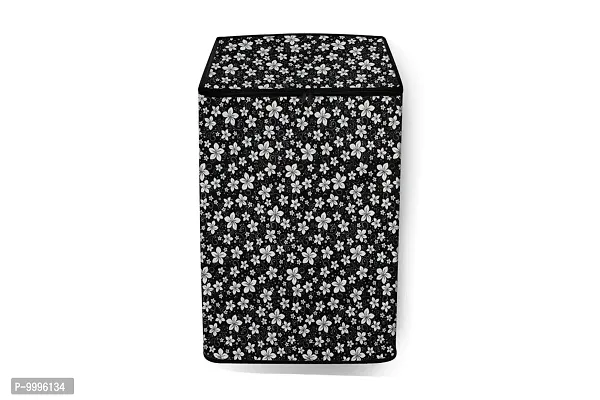 The Furnishing Tree PVC Washing Machine Cover Fully Automatic LG 6.2 kg T7269NDDL Top Load Black