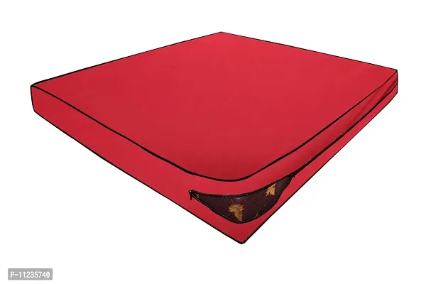 The Furnishing Tree Polyester Waterproof Large King Size 72X78X6 inches (WxLxH) Zippered Mattress Cover Red-thumb2