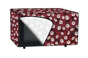 The Furnishing Tree Microwave Oven Cover for Whirlpool 25L Crisp STEAM Conv. MW Oven-MS Floral Pattern Red-thumb4