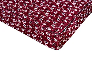 The Furnishing Tree Polyester Mattress Protector Waterproof Size WxL 36x78 inches Single Bed one Unit Floral Pattern Magenta-thumb2