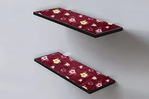 The Furnishing Tree PVC Kitchen/Wardrobe/Drawer Shelf Mat Width 18 Inches Length 5 Meter Roll Printed Red Color-thumb1