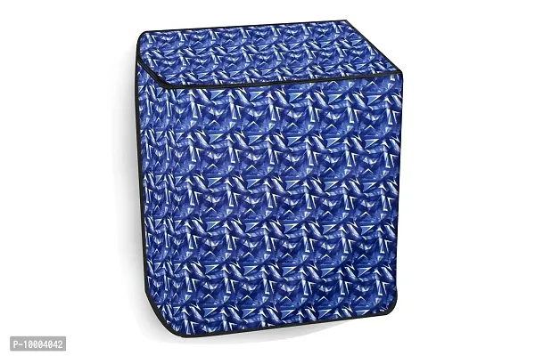 The Furnishing Tree Washing Machine Cover Frieze pattern Blue Compatible for Whirlpool 6Kg Semi-Automatic Top Loading Superb Atom