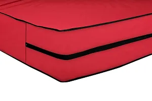 The Furnishing Tree Polyester Waterproof Large King Size 72X78X6 inches (WxLxH) Zippered Mattress Cover Red-thumb4