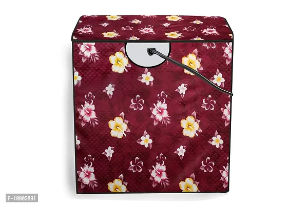 The Furnishing Tree Washing Machine Cover Floral Red Compatible for GODREJ 7.5KG Semi-Automatic Top Loading WSEDGE 75 5.0 TB3 M WNRD-thumb5