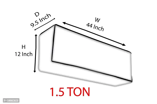 The Furnishing Tree Split AC Cover for Indoor and Outdoor units of 1.5 Ton waterproof Blue Colour-thumb5