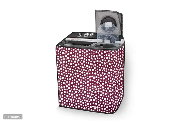 The Furnishing Tree Washing Machine Cover Polka dot Pattern Pink Compatible for Whirlpool 6.5Kg Semi-Automatic Top Loading Superb Atom-thumb3