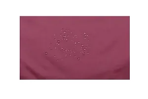 The Furnishing Tree Mattress Protector/Waterproof Bedsheet Size WxL 36x75 inches Single Bed one Unit Polyester Maroon-thumb4