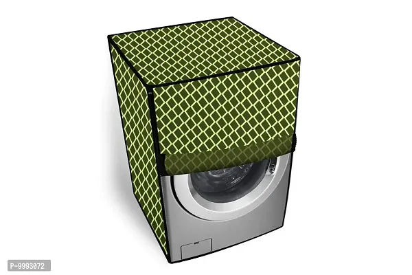 The Furnishing Tree Washer Dryer Cover for Voltas Beko 8 Kg/5kg WWD80S Waterproof Military Color Check Pattern