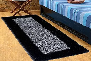 The Furnishing Tree Rugs/Floor Runner Large Anti Skid Black and Grey Color Eco Certified Size WxL 56x137 cm-thumb1