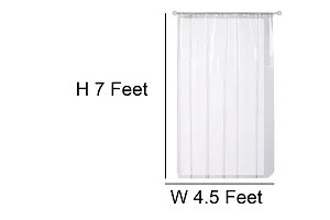 The Furnishing Tree 0.30 mm Plastic AC Curtain (Transparent, 4.5 X 7 ft)-thumb3